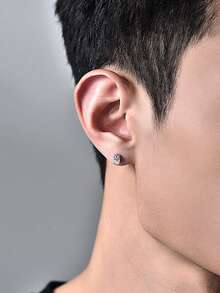 2 件套优雅奢华 925 纯银 0.5-1 克拉椭圆形莫桑石耳钉，适合女性日常佩戴、派对、度假、情人节、母亲节、生日、新年、结婚纪念日等场合，是理想的珠宝礼物之选。 - EH0032M - 查看 3