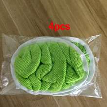 10pcs Reusable Flat Mop Replacement Cleaning Pads, Soft Mop Refills For Floor Cleaning, Suitable For Kitchen, Bathroom, Home Cleaning, Wet & Dry Use - Multicolor - View 13