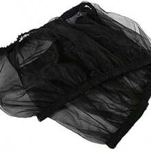 Cubierta de jaula de pjaros de 4 colores Cubierta de jaula de pjaros Receptor de semillas Malla de nylon ventilada Receptor de semillas de jaula de pjaros Receptor de semillas de jaula de pjaros de gran tamao Protector de semillas (# 2) - negro - Ver 9