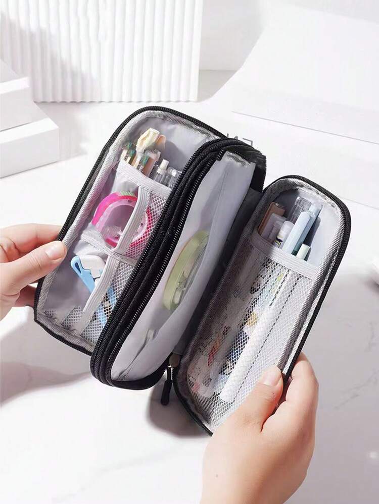 1 túi đựng đa năng bằng nylon, túi đựng cáp kỹ thuật số, túi đựng phụ kiện điện tử du lịch di động, thích hợp đựng ổ cứng ngoài, sạc dự phòng, tai nghe và sạc, ốp điện thoại, tai nghe không dây, tai nghe Bluetooth, tai nghe chụp tai, tai nghe nhét tai, thích hợp cho công việc, du lịch, trường học, cao đẳng, văn phòng, đồ dùng học tập, đồ dùng cần thiết cho năm học mới. - Nhiều màu - Xem 10