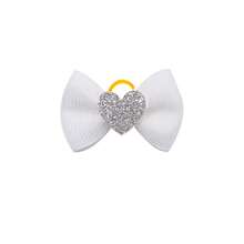 2pcs Dopamine Color Series Heart Bow Hair Ties, Simple, High-End, And Elegant Elastic Headbands For Small To Medium-Sized Long-Haired Dogs, Perfect Pet Accessories For Occasions Like Valentine's Day And Weddings - Multicolor - View 13