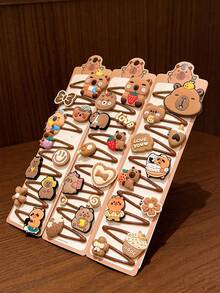 20pcs Cute Capybara Hair Clips - Colorful & Charming, Suitable For Girls - Multicolor - View 8