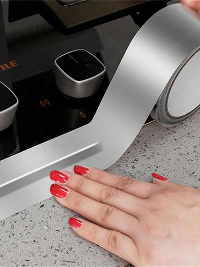 1 st 5 m vattentät tejp, aluminiumfolie tätningstejp för handfat, bänkskiva, toalett, badrum, kök. Superklibbig vattentät tejp - för inomhus- och utomhusbruk, inga rester. Aluminiumfolietejp, tätningsremsa, självhäftande, kraftig vattentät tejp, självhäftande - superklibbigt, återanvändbart och mångsidigt lim - oumbärligt för hemmabruk.