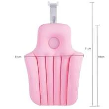 Cojín de bañera plegable para adultos, cojín de suspensión, bolsa, artefacto, estante de bañera, cama de baño, red antideslizante, alta resistencia - Rosa - Ver 1