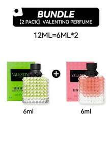 Valentino 【香水套装】罗马女儿 6ml + 绿星光 6ml 女士香水，琥珀香草香调，持久留香，适合作为送给女朋友、妻子、母亲、朋友的礼物，也适合生日、毕业派对、旅行、露营、户外活动、校园旅行、节日、周年纪念日、办公室、冬季、圣诞节和其他特殊场合使用。 - EDP - 查看 1
