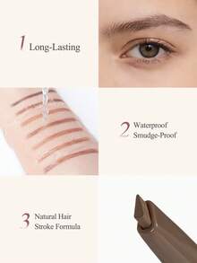 ETUDE 2-In-1 Waterproof & Smudge-Proof Eyebrow Pencil - #03 Brown - View 4