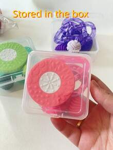 Set de 3 piezas de juguetes antiestrés, incluye piedras sensoriales táctiles, bolas magnéticas (estilo aleatorio) y juguete retorcido de cristal. Fabricado en material ABS, juguetes antiestrés portátiles y multifuncionales, juguetes de viaje, adecuados como regalos para Pascua, San Valentín y cumpleaños - Multicolor - Ver 6