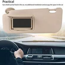 Headerbs Parasol para Automvil, PVC Prctico Lado Izquierdo del Conductor Gris Antidesgaste Visera Parasol de Alta Dureza con Reemplazo de Espejo de Vanidad para Corolla 2014 a 2019 - como se muestra en la figura - Ver 3