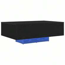 vidaXL Tavolo basso Chêne nero 85 x 55 x 31 cm Bois d'ingénierie - nero - Visualizzare 2
