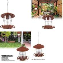 Greensen Comedero para Pjaros Diseo Pabelln 1L para Pjaros Pequeos con Cuerda para Colgar para Jardn Exterior PP y PS 18,5x16cm - como se muestra en la figura - Ver 1