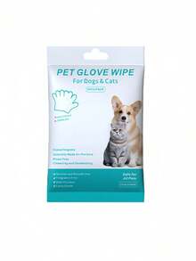 10片/包，24片/包宠物一次性美容手套，全身清洁湿巾，保湿，猫狗干洗，宠物湿巾，宠物美容手套，猫咪洗澡，宠物湿巾，狗狗，干洗，手套，去除异味，除臭，免冲洗清洁液