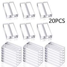 1/2/5/10/20/50个装亚克力透明桌卡架，名片架，婚礼指示牌展示架，适用于餐桌、婚礼照片、办公室菜单、会议等场合 - 彩色 - 查看 18