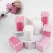 200/100片装指甲清洁湿巾 - 专业无绒指甲油卸除棉片，UV凝胶清洁纸巾，无香型美甲准备和完成清洁工具，浪漫情人节礼物 - 白色 - 查看 6