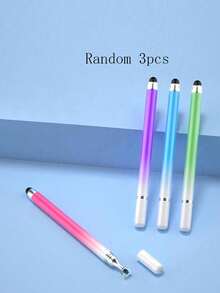 Stylo-stylet silicone haute précision à pointe ronde 2-en-1, compatible avec les tablettes Apple iPad, pour le dessin, le gribouillage, l'écriture - Multicolore - Voir 11