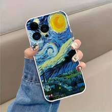 Impresión artística impresionista de Noche Estrellada. Esta elegante funda es compatible con los modelos  16, 15, 14 Pro Max, 13, 12, 11, XR y XS Plus. Fabricada en silicona TPU, ofrece protección contra golpes y caídas, además de una sensación superior. Es un regalo ideal para familiares, amigos y seres queridos, y una opción perfecta para Navidad.fundas para ,accesorios para celular,fundas para celular,funda  13,fundas ,fundas para  13,funda  16,funda  17 pro max, 17 pro max,funda  15,funda  17,funda ,fundas para  16,fundas  15,funda  14,fundas  17 pro max,protector para ,fundas  11,fundas  12,funda  17 pro,fundas  13,,case  17 pro max,fundas para  11,fundas para  12 - transparente - Ver 6