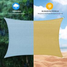 CYPNToldo de Sombra Comercial Curvado para Exterior Cubierta de Sombra de Arena Rectangular Resistente Permeable 185GSM Tela de Sombra para Patio Jardín Arenero 3 * 2.5 MetrosFashion - 226999174 - Ver 6