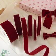 This Durable And Reusable Burgundy Ribbon Is Made Of Sturdy, Long-Lasting Material. It Is Suitable For DIY Crafts, Gift Wrapping, Valentine's Day Decorations, Singles Party Decorations, Birthday Party Decorations, Sewing And Weaving Supplies, Valentine's Day Gift Wrapping Tape, Valentine's Day Flower Wrapping Tape. It Also Makes A Wonderful Gift For Mothers, Girlfriends, Or Couples.