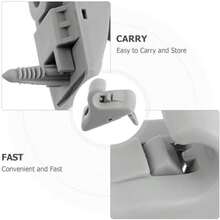 BESTYASH Kit De 2 Clips para Visera Solar De Auto Soporte Parasol Sujetador De Visera Compatible con  2017 InstalaciN FCil Y Segura - como se muestra en la figura - Ver 7