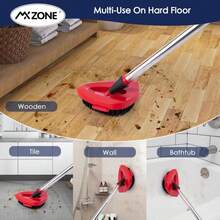 MXZONE Scrubber Mop Head Replacement Compatible With O Cedar EasyWring 1 Tank System, Spin Mop Scrub Brush Head, Hard Bristle Cleaning Brush Attachment For Kitchen Tile Floor, Not Fit RinseClean - ColorD - 查看 6