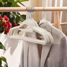 1/5/10/20/60/100个装防滑隐形衣物保护套，超薄节省空间设计，适用于衬衫、裤子、连衣裙等各种衣物，是居家衣橱、零售展示衣架的必备之选。纤薄设计，简约收纳架，坚固耐用的塑料衣架，多功能衣架，家居收纳，时尚精品店适用。