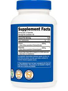 Nutricost Diosmina con Hesperidina (1000mg) 120 Cápsulas - Complejo de Diosmina, Vegano, Sin OMG, Sin Gluten, 60 Porciones - Otros - Ver 5