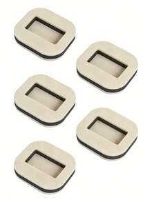 5pcs/1pc Anti-Slip Furniture Pads, Non-Slip Felt Pads For Sofa, Chair, Couch, Bed Legs, Protect Hardwood Floors, Suitable For Home And Office Use - White/brown - View 12