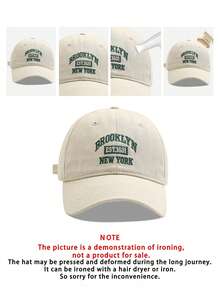 1pc Women Letter Embroidered Adjustable Casual Baseball Cap For Outdoor Soft And Comfortable Simple Breathable Street