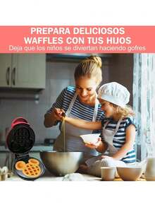 Waflera Eléctrica Para Waffles En Forma De Corazon Portatil ,i de 350 vatios y 4 pulgadas con revestimiento antiadherente en forma de corazón rosa, horno para hacer wafles, pasteles de huevo con burbujas, desayuno en forma de corazón, electrodoméstico de cocina - Tipo de Enchufe A USA (110-127V) - Ver 8