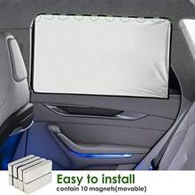 WD&CD 2 PCS Protector Solar Lateral para Coche, Parasol Coche con proteccin UV 78 x 50 cm, Parasoles Magntico para Ventana Lateral del Coche, Proteccin del Sol y el Calor y Privacidad Proteccin - ventana lateral trasera - Ver 5