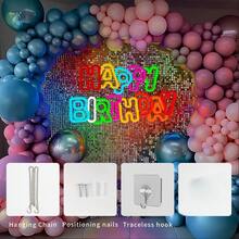 1个生日快乐LED霓虹灯，节日墙面装饰，带调光开关的霓虹灯，家庭派对宿舍墙面装饰，USB供电，适用于生日派对主题