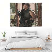 Tapestry Daryl American Dixon Pink Flag Norman Reedus Wall Art Tapestries - 彩色 - 查看 5