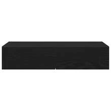 vidaXL Murale Étagère com gavetas 80x33x17 cm engenharia madeira preto - Preto - Ver 4