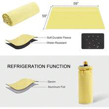 Cestas de picnic - Forro amarillo para 4 personas - Ver 4