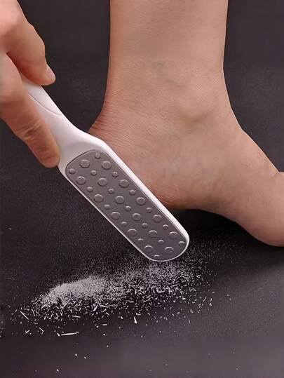 Stainless Steel Foot File - Dual-Sided Callus Remover & Dead Skin Exfoliator For Smooth Feet