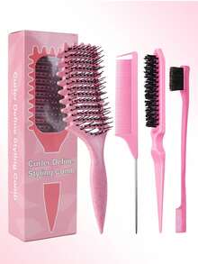 Curling Hair Styling Comb, Breathable Curl Comb, Unisex, For Shaping And Styling Curly Hair, Hair Styling Set - Multicolor - View 18