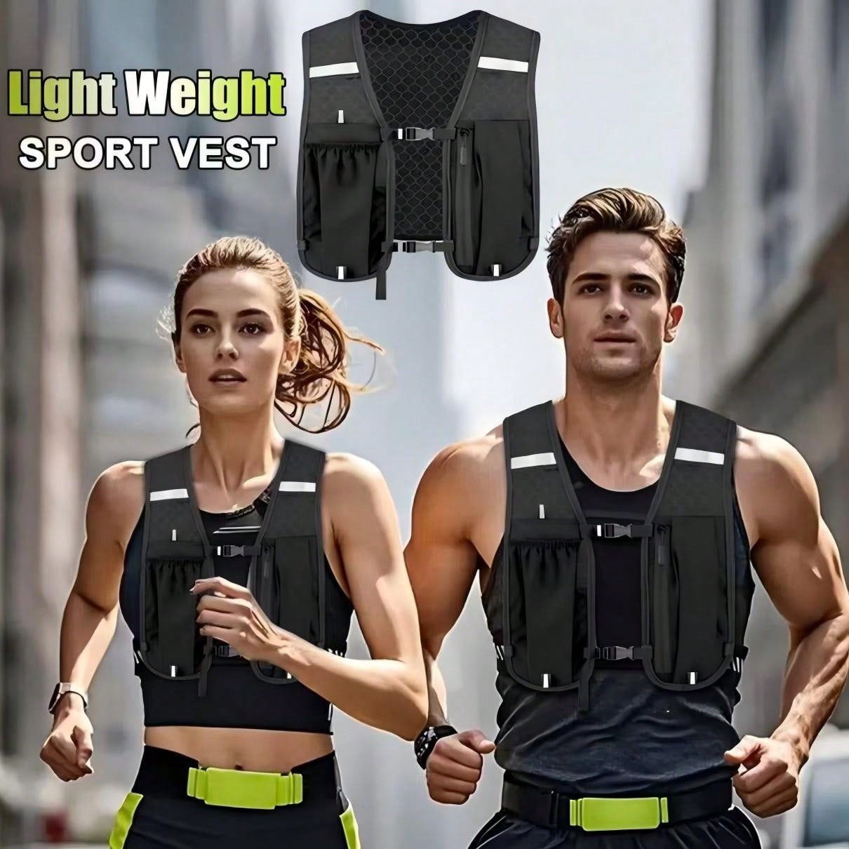 Chaleco de hidratación para correr, mochila de hidratación ligera con bolsillo en el pecho para tu teléfono, diseñada para sostener de forma segur