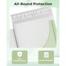 Bubble Mailers 6x10" 100 Pack Mint Green Self-Seal Padded Envelopes Usable Size 6x9" Waterproof Bubble Envelopes Bulk For Small Business Padded Mailers For Mailing Jewelry #0 - 薄荷綠 - 查看 5