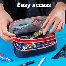 Disney Student Pencil Case, Large Capacity Multi-Functional Stationery Box, Pencil Box With Multi-Layer Storage, Durable And Dirt-Resistant Stationery Organizer Bag - Multicolor - View 5