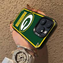 Tablero de cornhole de los Green Bay  en verde y dorado. Esta elegante funda es compatible con los modelos  17, 16, 15, 14 Pro Max, 13, 12, 11, XR y XS Plus. Fabricada en silicona TPU, ofrece protección contra golpes y caídas, además de una sensación superior. Es un regalo ideal para familiares, amigos y seres queridos, y la elección perfecta. - Negro - Ver 6