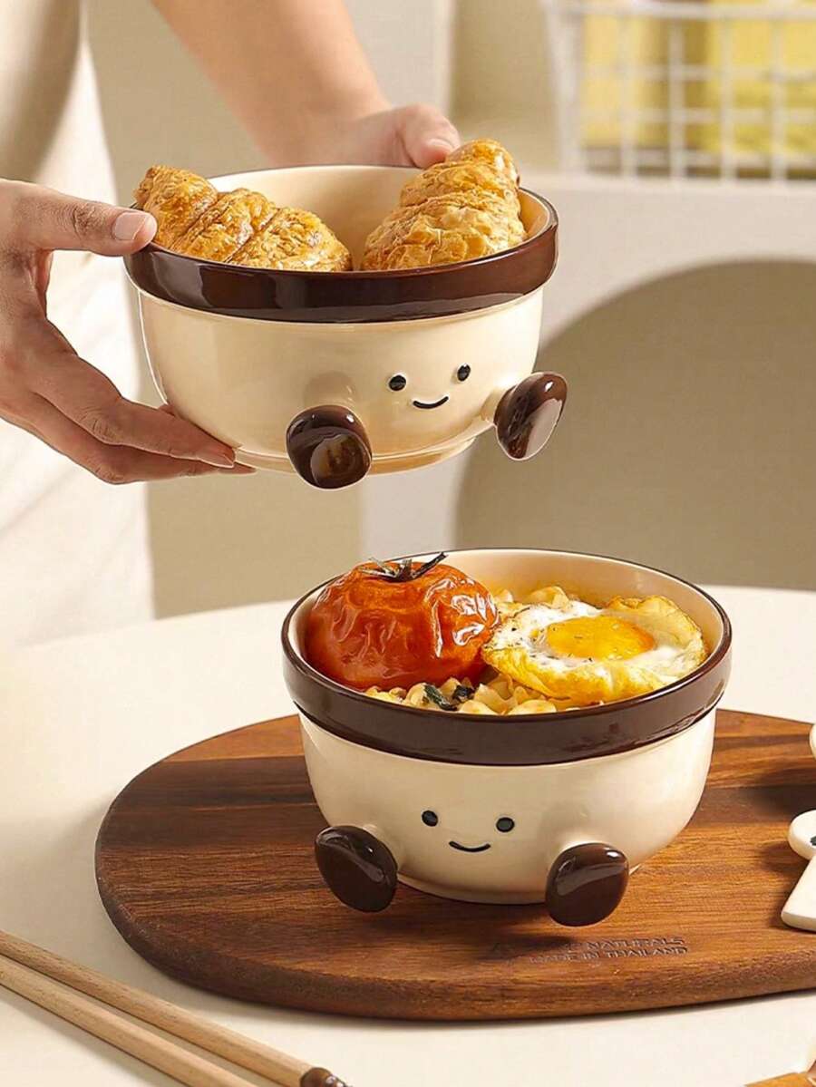 1 chiếc bát sứ nhỏ xinh có chân đế, thích hợp dùng làm bát súp, bát salad trái cây, bát mì ramen, bát phục vụ tại nhà hàng, khách sạn, quán cà phê. - Nhiều màu - Xem 1