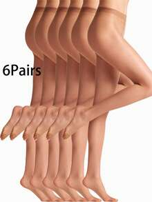 1/3/6 chiếc quần tất nữ cạp cao mỏng, ôm sát, phù hợp cho người nặng 80-120lbs - Nhiều màu - Xem 21