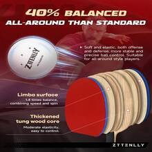 Pong Paddle With Carbon Technology PerformanceSeries,7ply Finest Blade, Expert Speed Edge Balance, Thicker Protector Case Table Tennis Racket For Professional - 2PackBalance - View 3