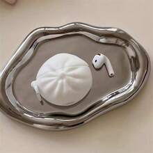 可爱硅胶饺子造型保护套，带钥匙扣，兼容苹果第一代和第二代充电盒