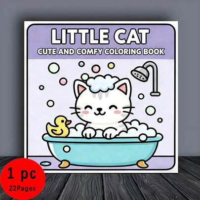 Kitten Coloring Book, Suitable For Children And Adults, Bold And Simple Coloring Book