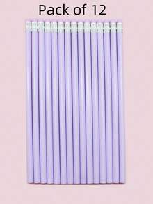 Colored Pencils HB Macaron Triangle Shaft Sketching Drawing Writing Pencils, High-Quality With Eraser Tip, Sketching Drawing Pencils HB - Multicolor - View 17