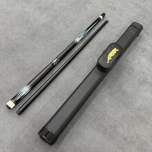 Taco de billar de 147 cm con punta de cuero de 12 mm y estuche de PU - Regalo perfecto para entusiastas y atletas del billar - Negro - Ver 12