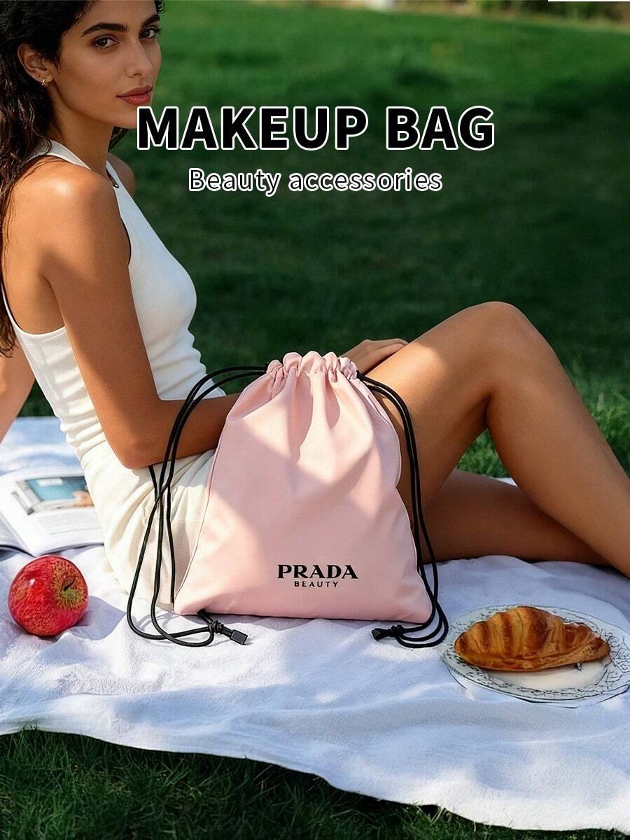 Prada Women's Handbag, Pink Handbag, Backpack, Clutch, Cosmetic Bag, Drawstring Bag, Daily Commute Bag, Gift For Women