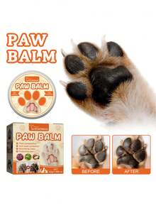 1pc Natural Blueberry Dog Paw Balm - Protects Paws From Hot Surfaces, Moisturizes Dry Paws & Nose, Nourishes Cracked Dog Paws, Blueberry Scented Cream, For Cats & Dogs, Paw Protector (0.53oz). Due To Different Production Batches, New Products And Old Products Are Randomly Shipped. - Multicolor - View 2