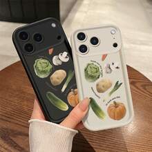 Vegetable phone case suitable for  17 16 16E 15 14 13 12 11 Pro Max 17 Air 16 Plu silicone all inclusive protection anti slip and anti fall soft case - Escalera Ojo Celestial - vegetal - SKU331WX - Ver 3