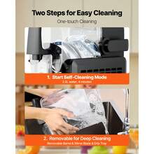 Máquina de Slushie, 2.6L / 88oz No se necesita hielo Máquina de Slushie para el hogar, máquina de bebidas congeladas con 5 programas predeterminados, máquina de Margarita con autolimpieza, Margaritas congeladas, Frappés, batido y más - Negro - Ver 6